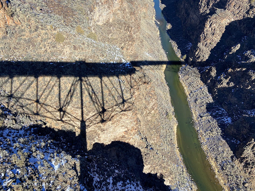 Rio Grande Gorge Bridge shadow