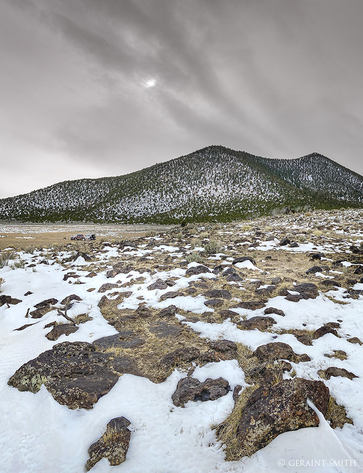 Rocky field with Cerro Chiflo