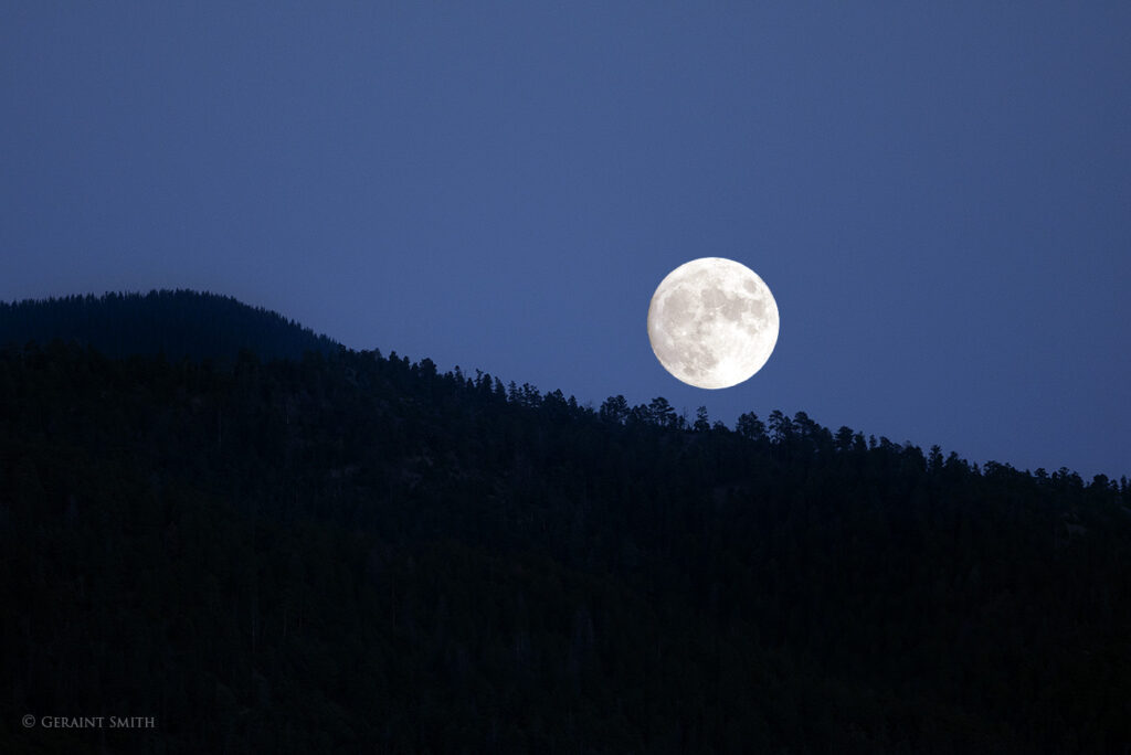 Harvest moonrise, San Cristobal, NM