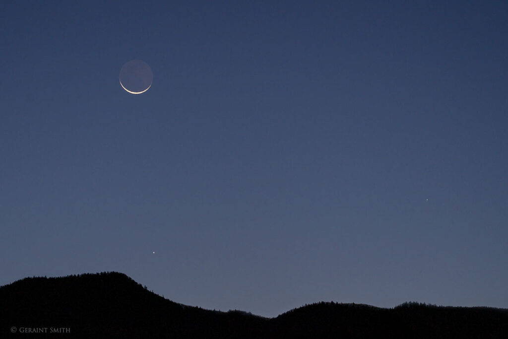 Crescent Moon, Mercury and Spica