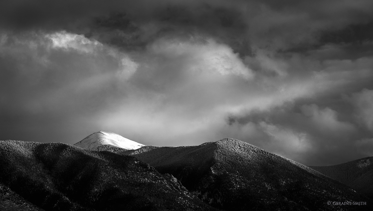 Wide view of Cabresto Peak, Latir Peaks Wilderness, NM