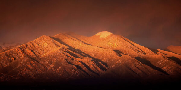 Taos Mountain Winter Light