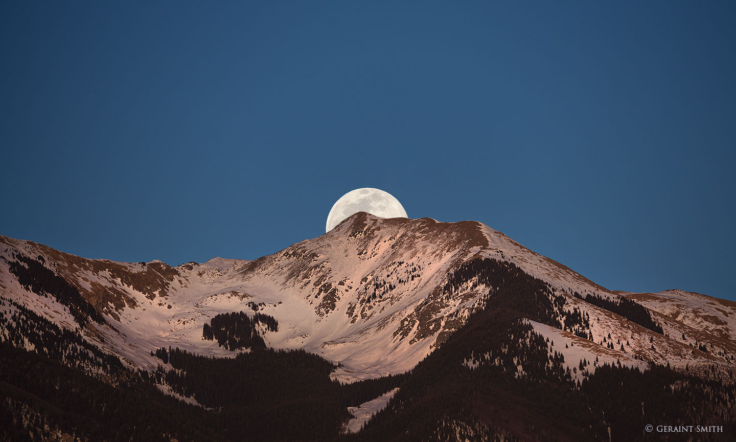 Snow Moon Rising, Vallecito Mountain
