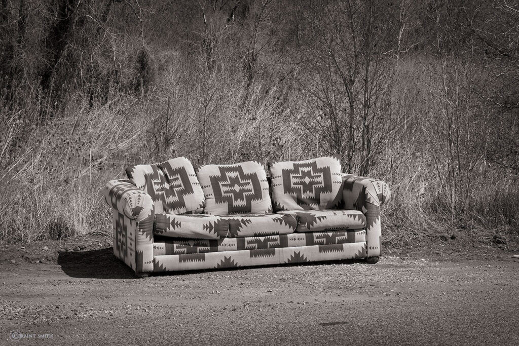Roadside sofa, New Mexico Style