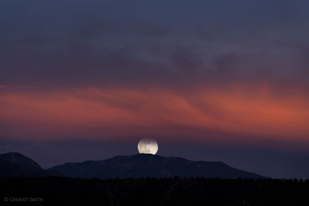 Full moonrise, Taos Mountain