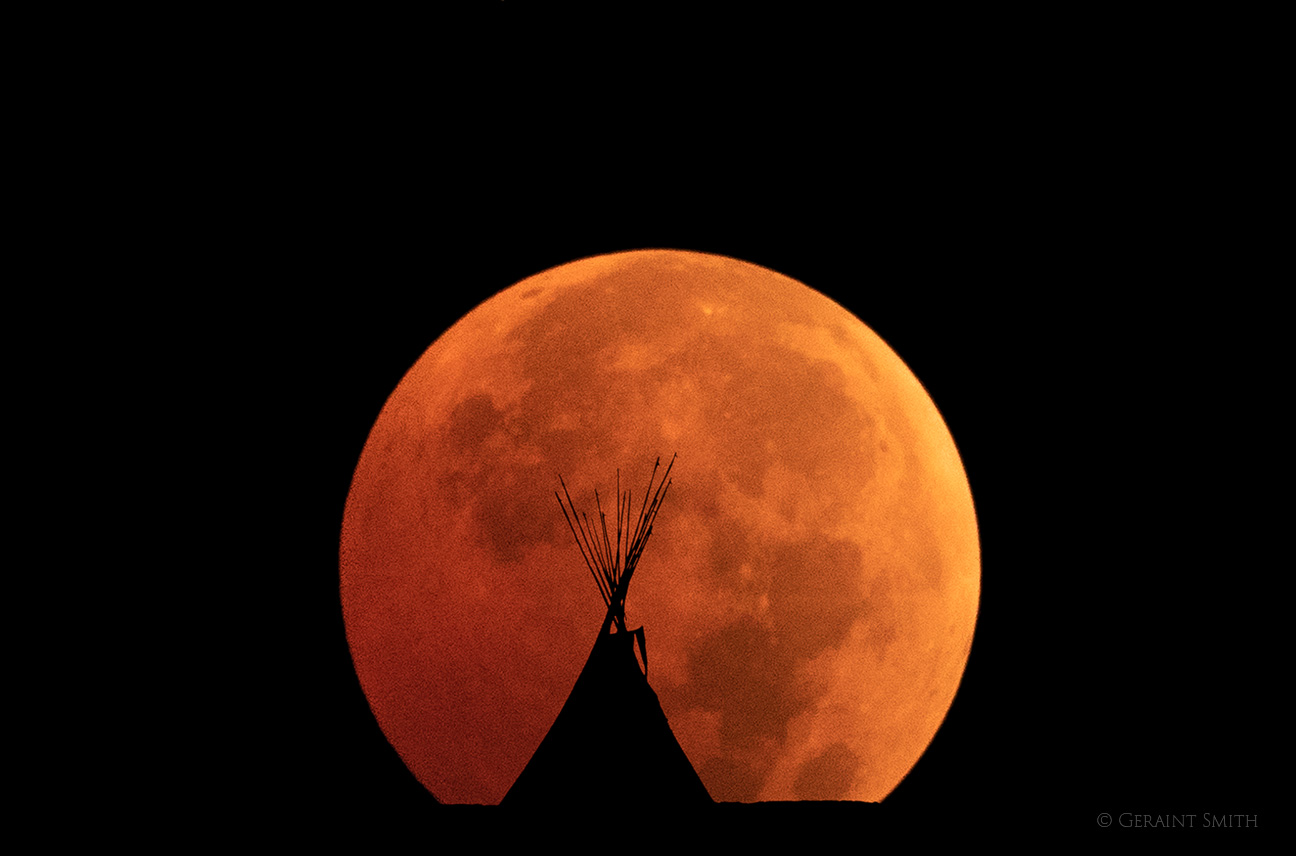 Tipi and moon