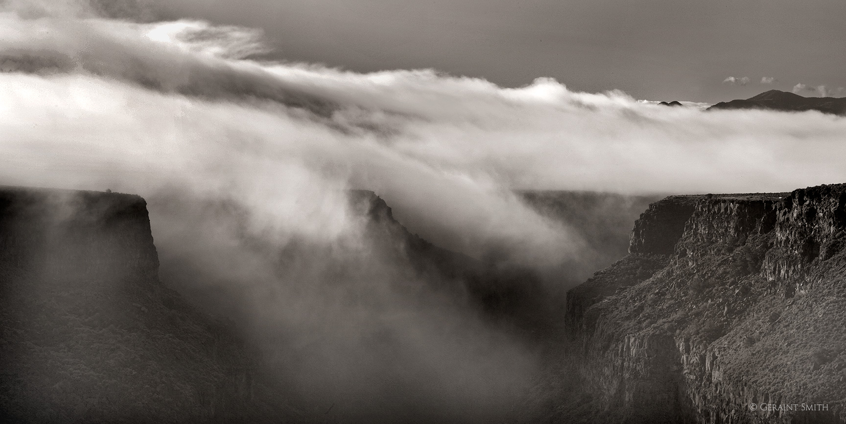 Gorge fog, Taos New Mexico
