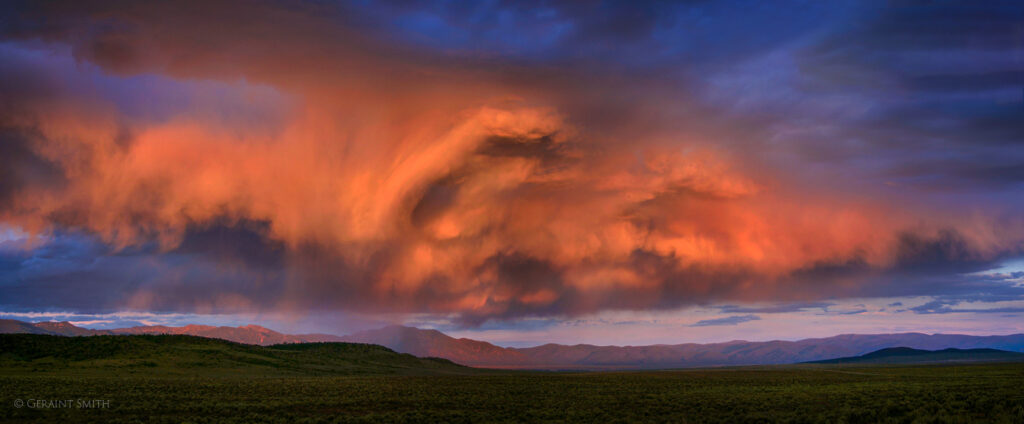 Sunset cloud from Tres Piedras, NM