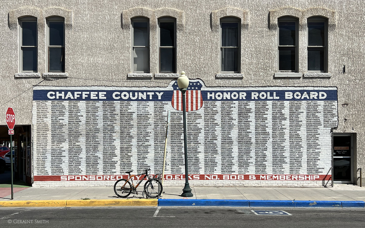 Honor roll wall, Salida, CO