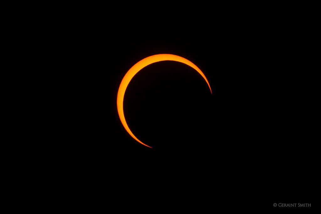 October 14, 2023 solar eclipse. San Cristobal, NM