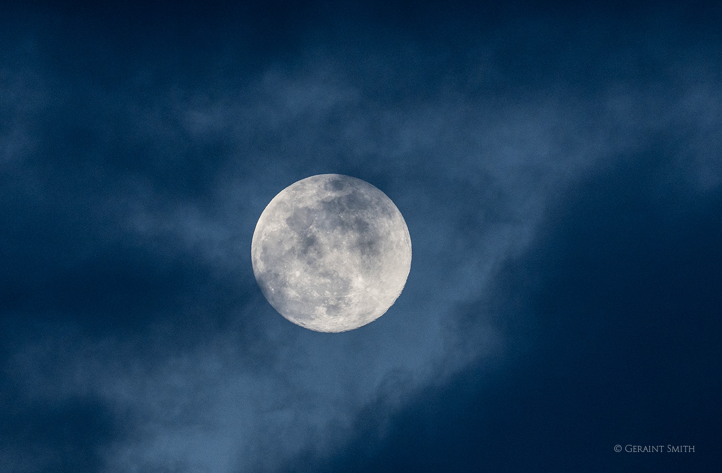Wolf moon rising, Arroyo Seco, NM
