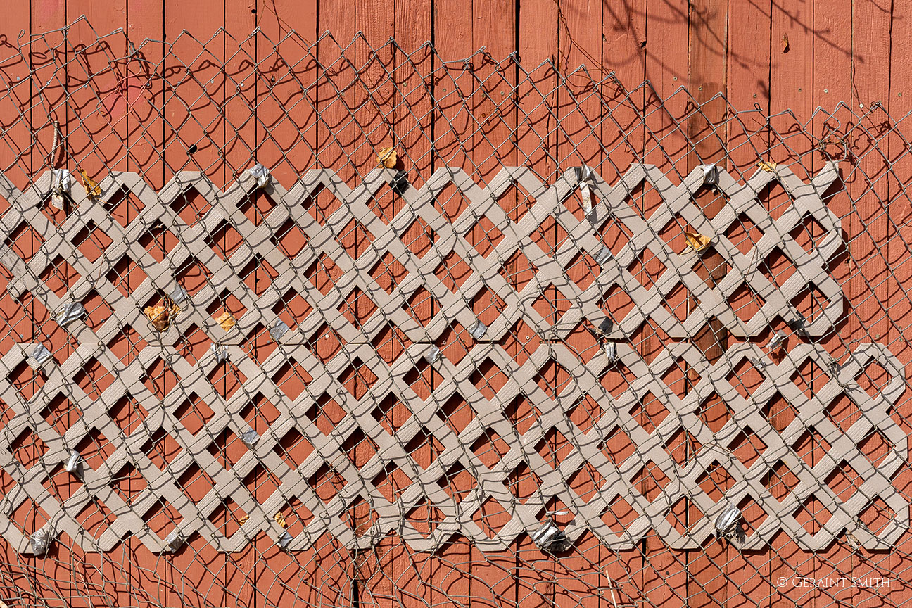 Chainlink fence #1, Arroyo Hondo, NM.