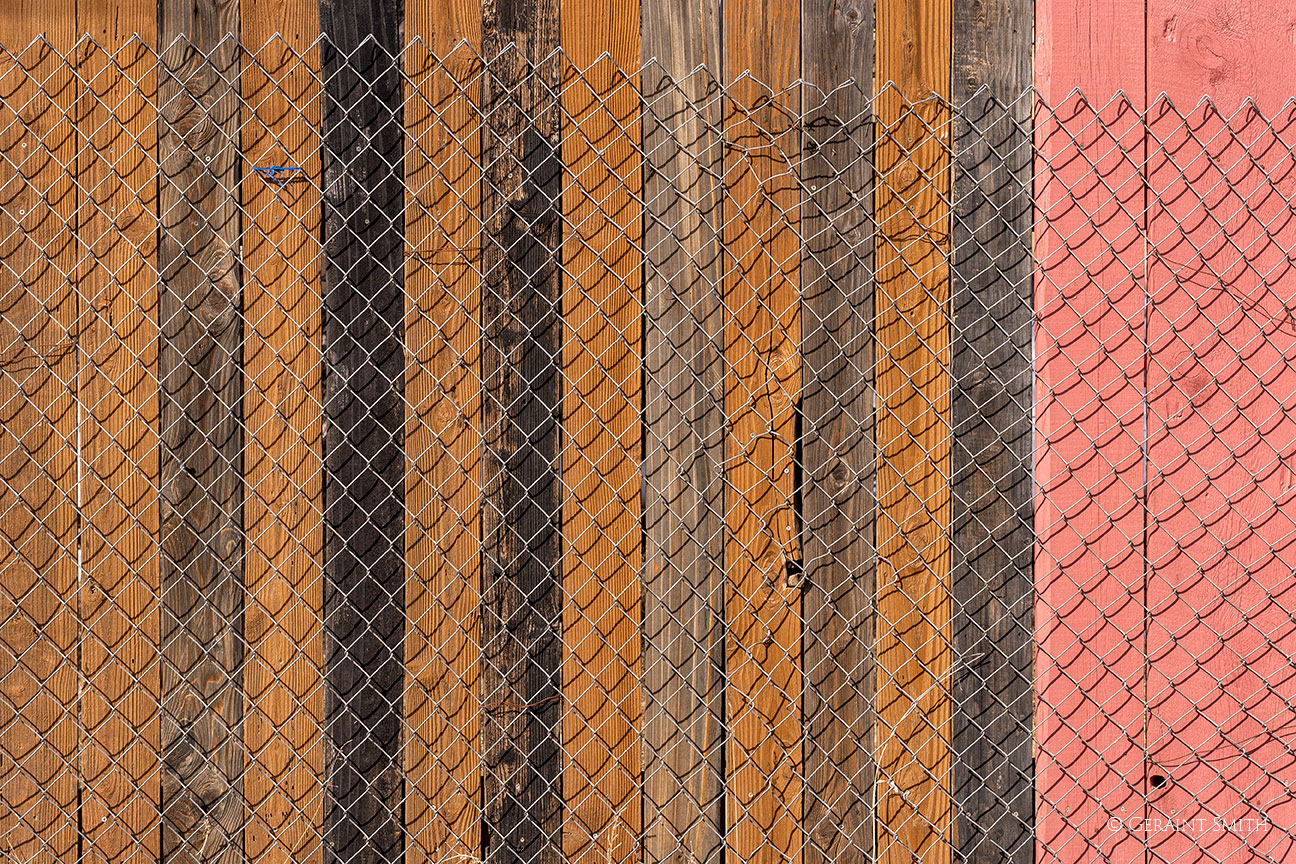 Chainlink fence #2, Arroyo Hondo, NM.