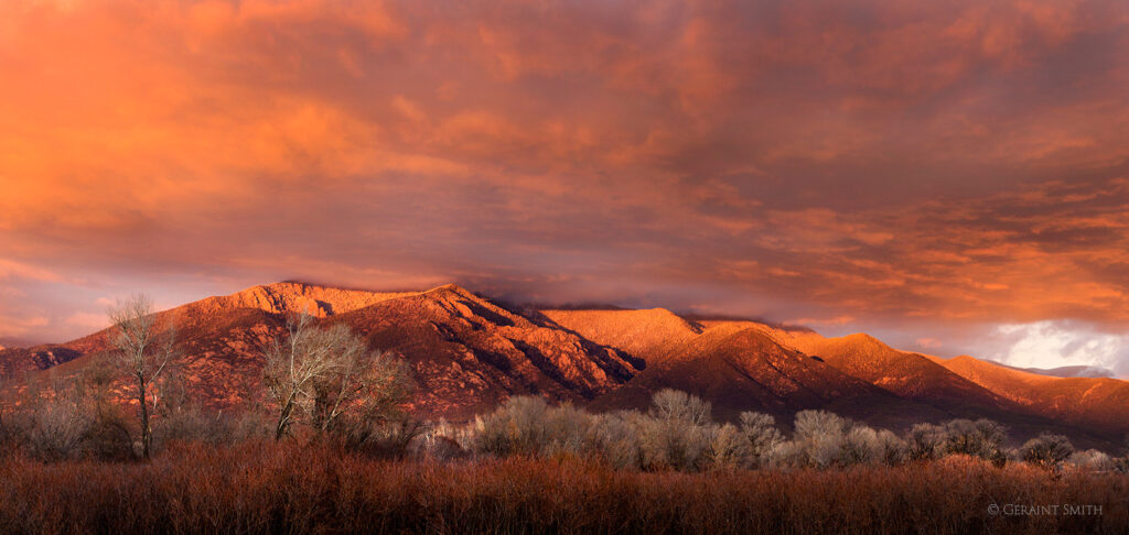 Taos Mountain, Pueblo Peak, sunset