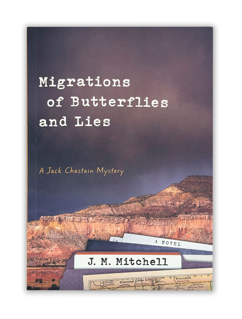 J.M. Mitchell's book cover Migrations of Butterflies and Lies