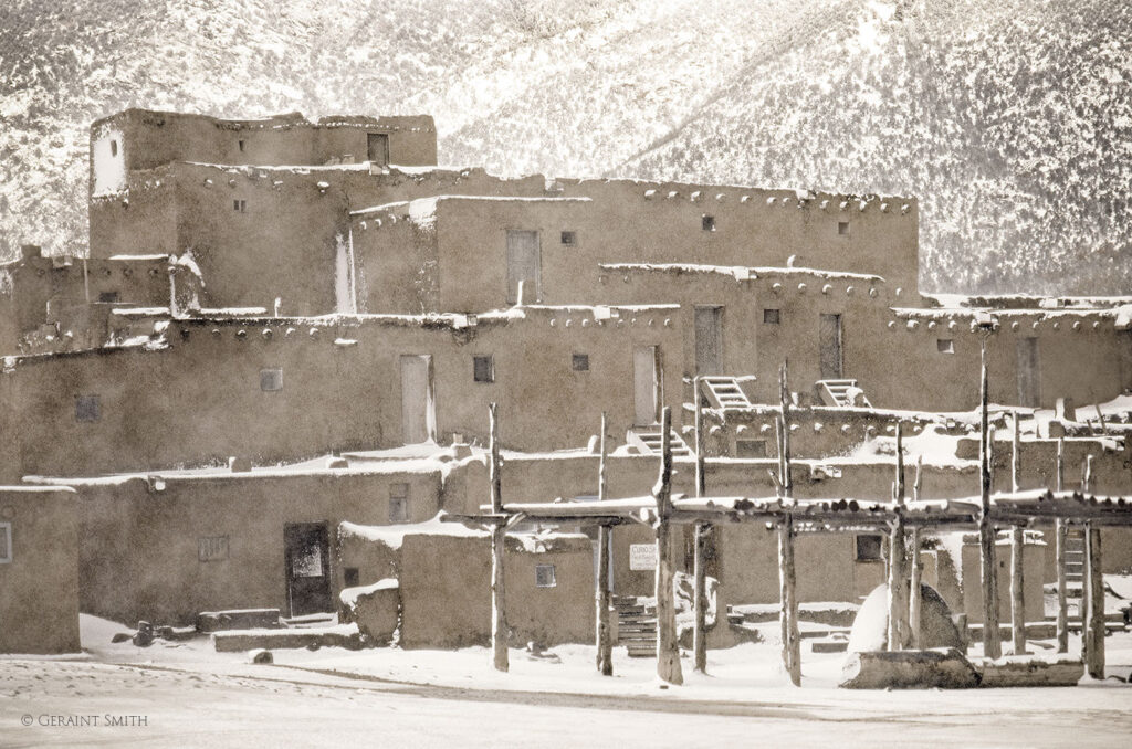 Taos Pueblo winter