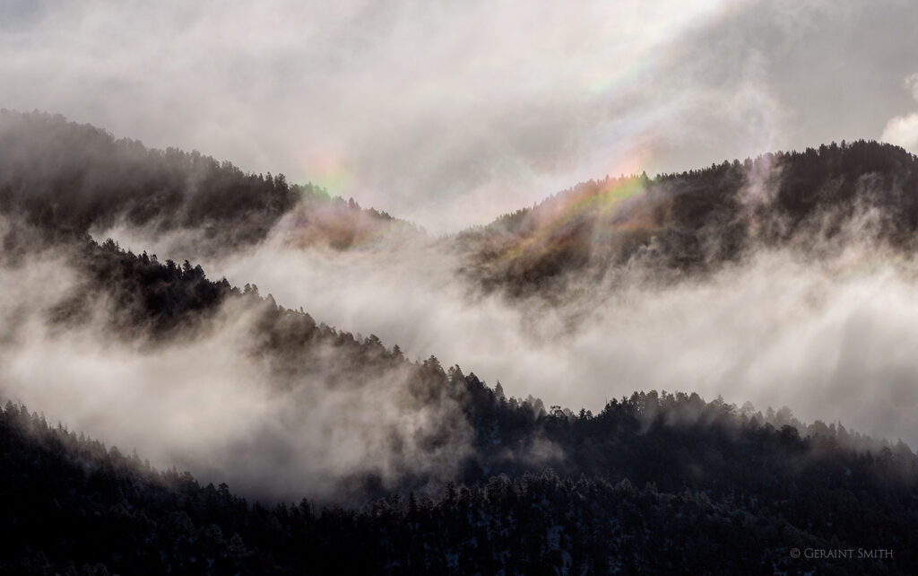 Close up of sundog/rainbow