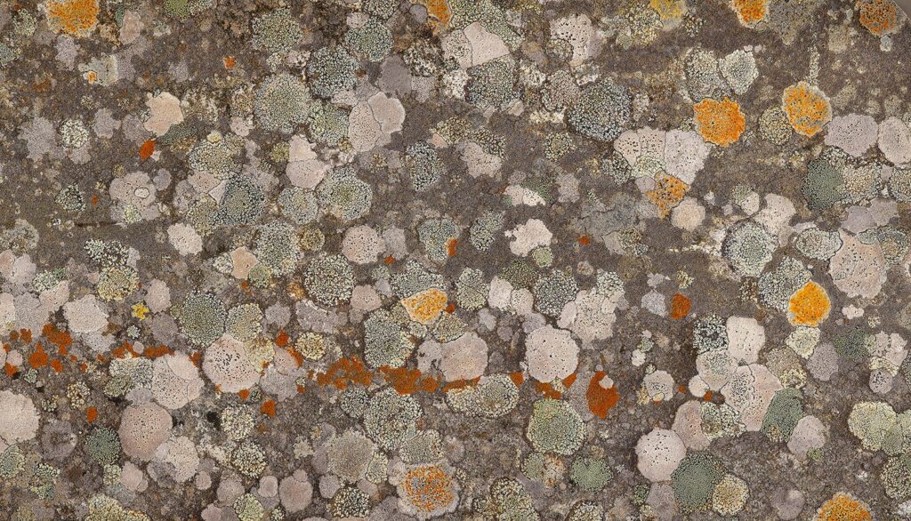 Lichen on Celtic cross