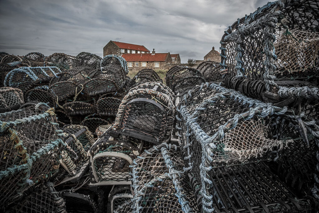 Lobster pots, Holy Island