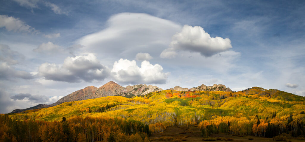 Kebler Pass road Fall colors, Colorado