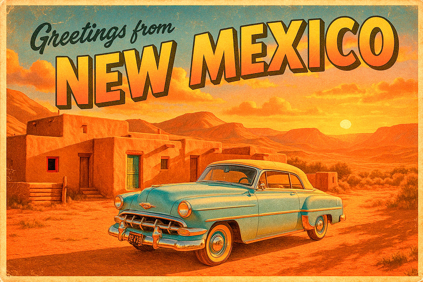 Vintage style poster/postcard 