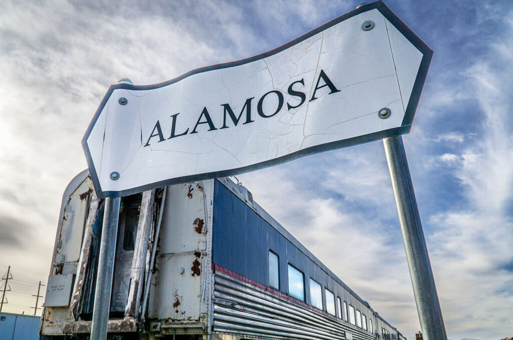 Alamosa sign at the railyards