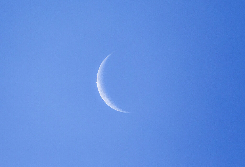 Lunar Occultation of Venus about to happen