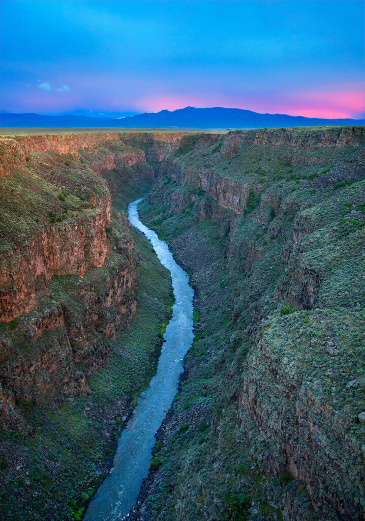 Rio Grande Gorge summer evening light