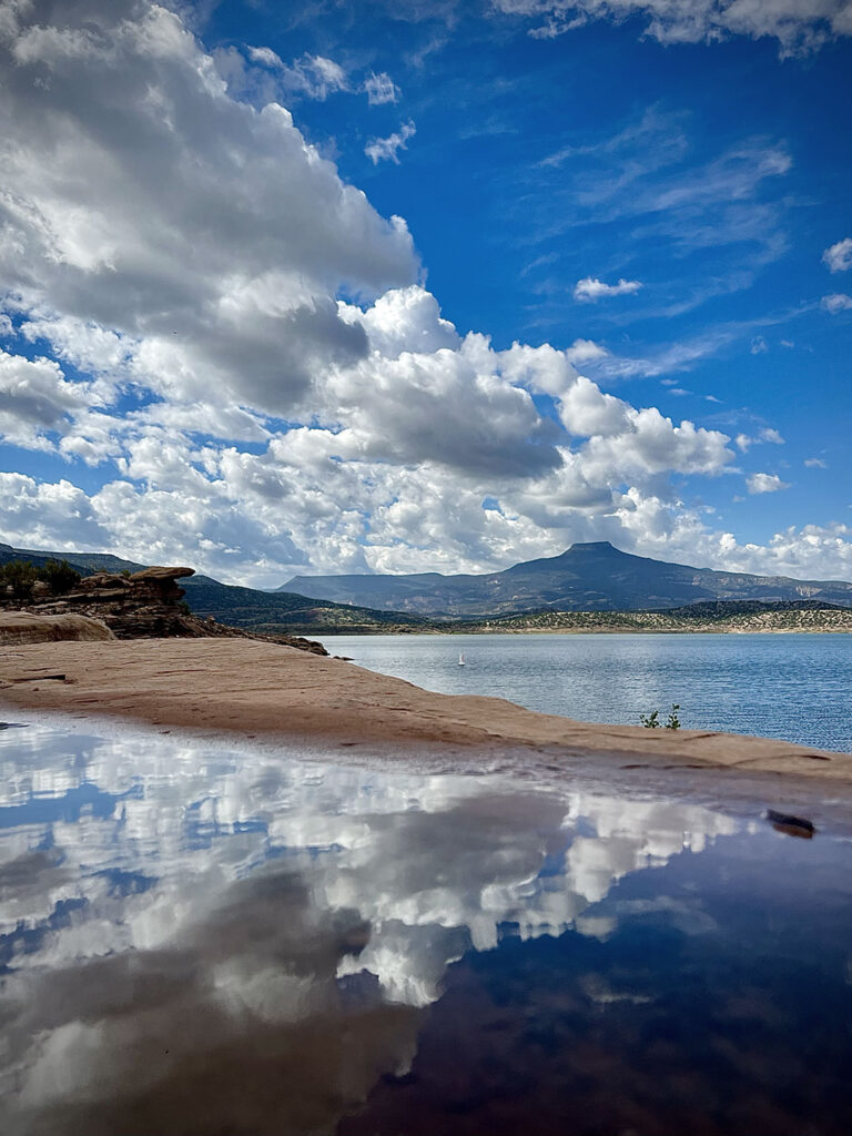 Abiquiu Lake cloud reflections