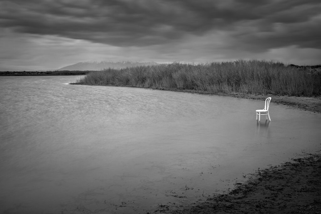 Testing the waters, Lake Chair, San Luis valley, CO