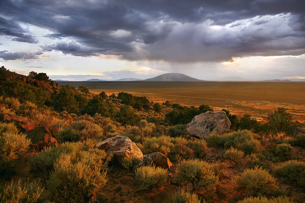 Ute Mountain from Wild Horse Mesa, Colorado. From a photo trek years ago