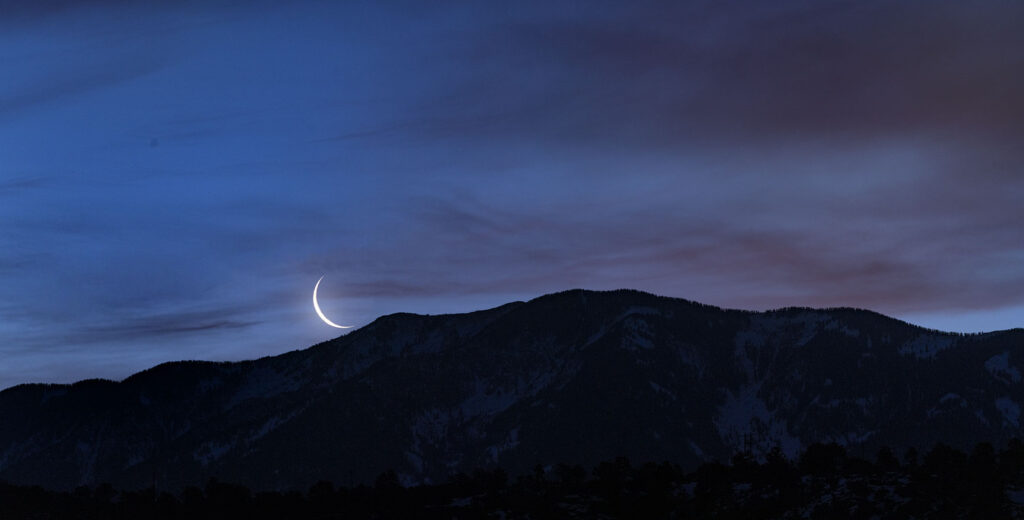 Breaking over Taos Mountain