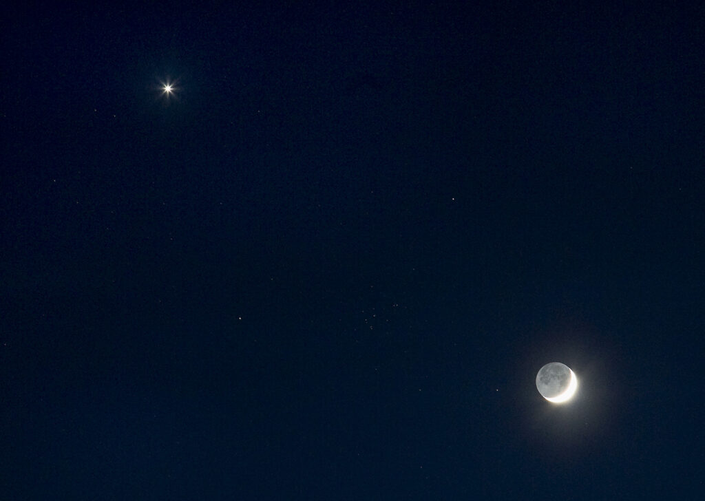 Crescent Moon and Venus